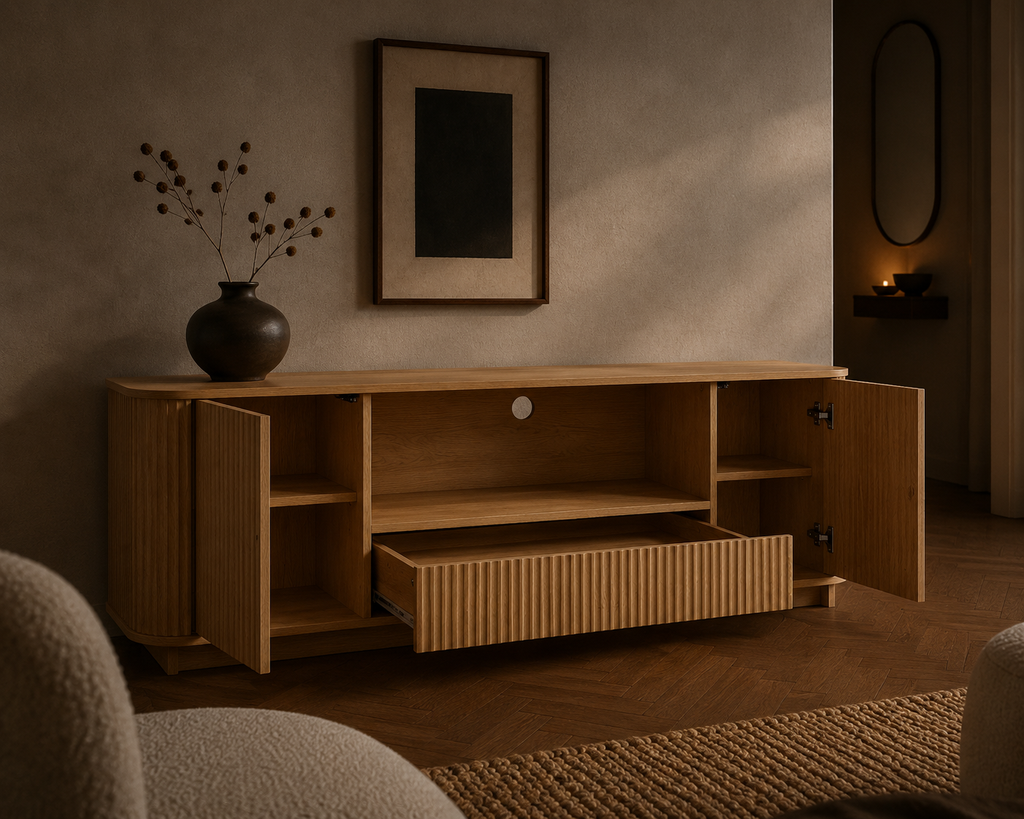 Nina Simone Oval TV Stand