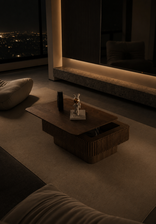 'Didn't Cha Kno' Ribbed Coffee Table