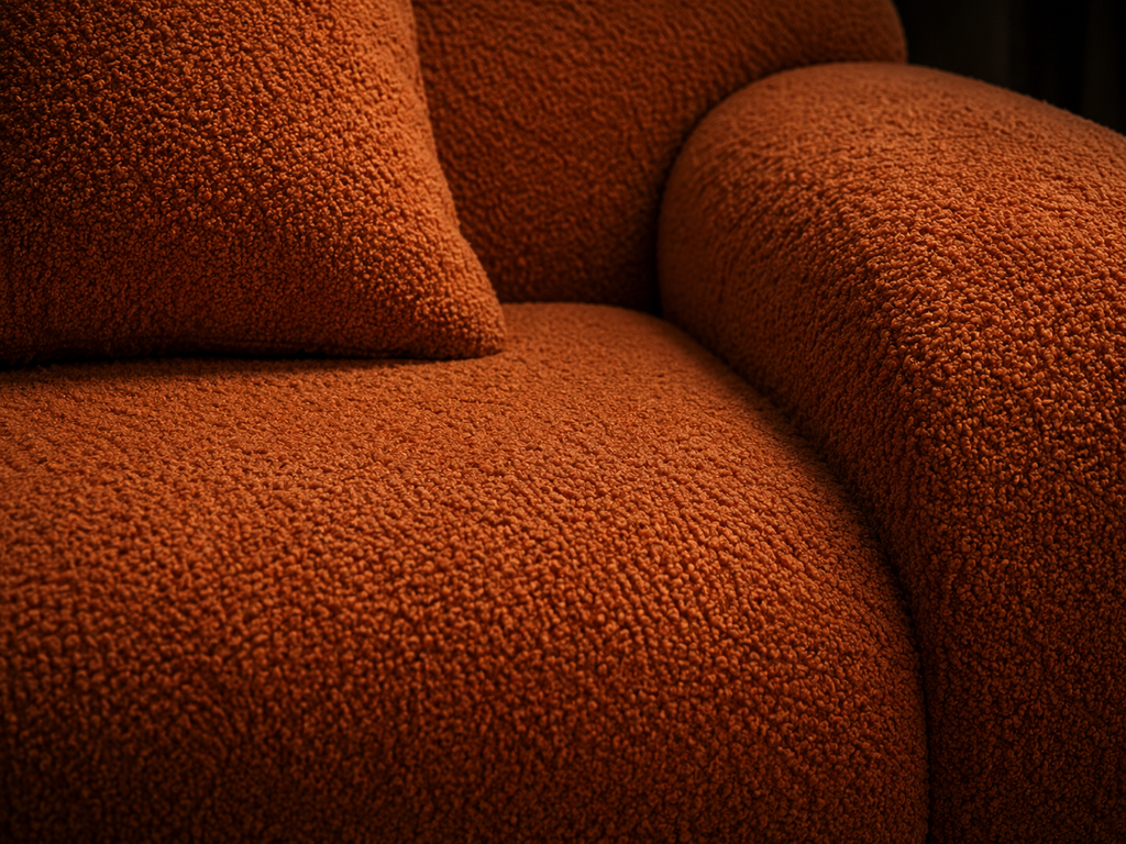 Channel Orange Teddy Sofa