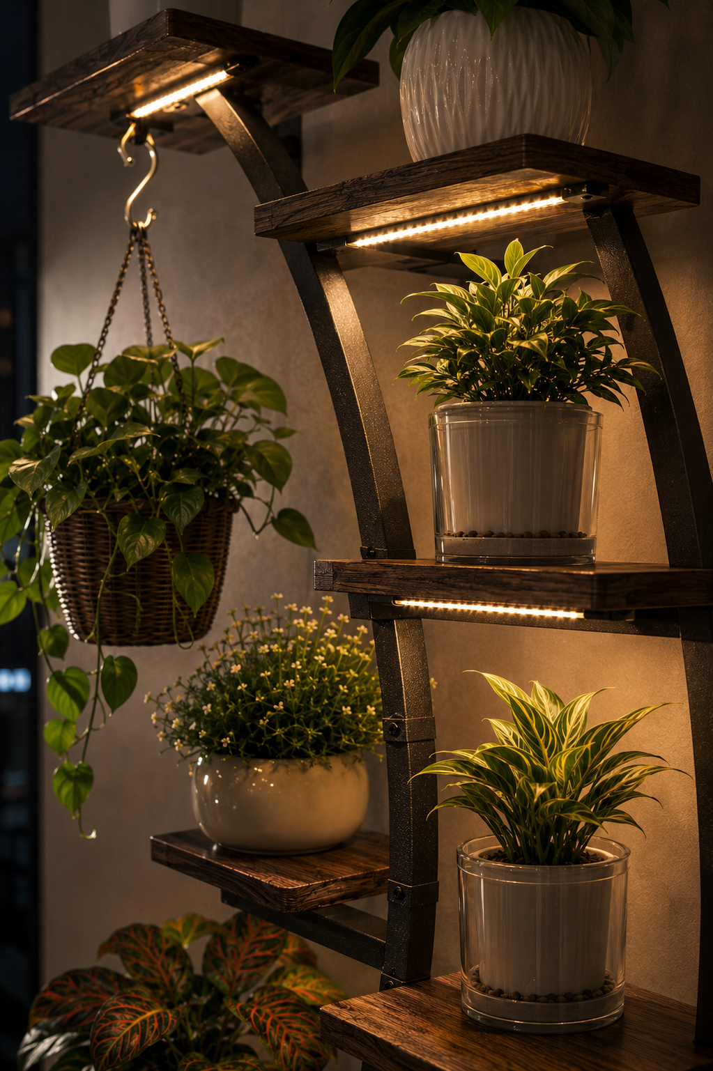 Crescent Moon Plant Stand