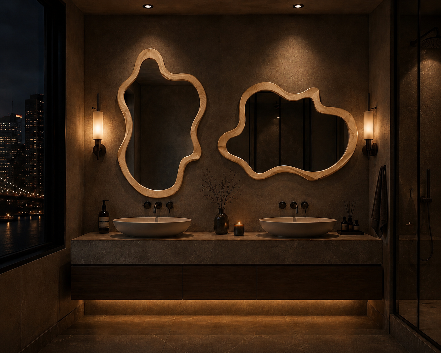 Fooglie Shaped Wall Mirror