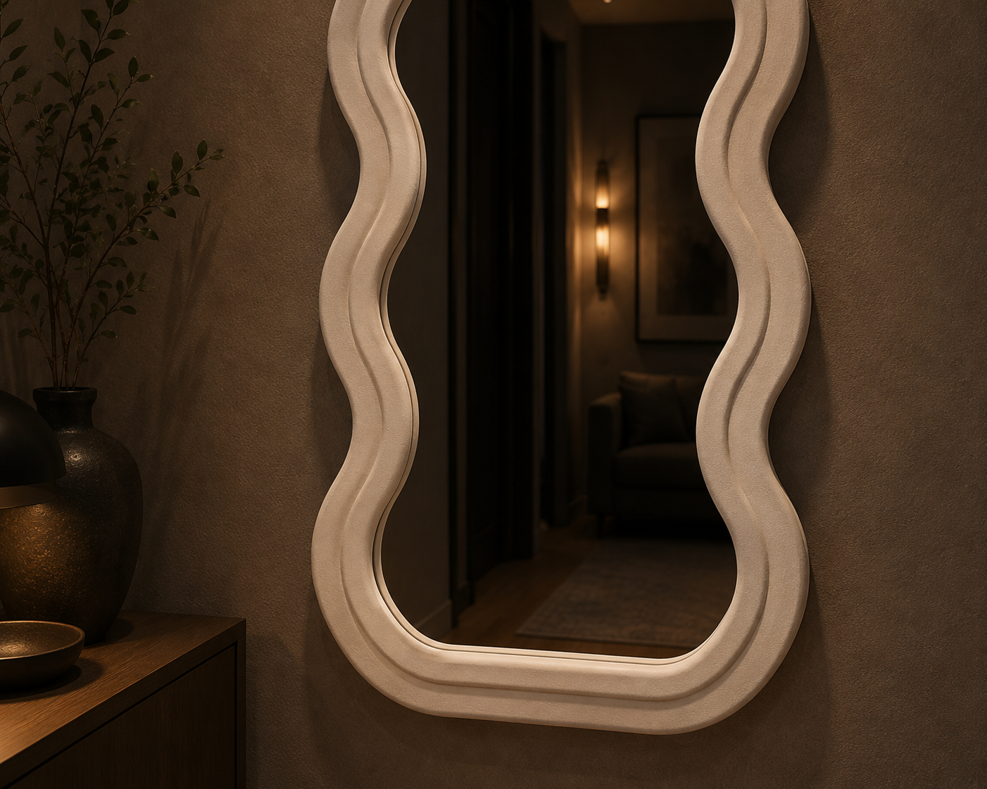 Body Wave Floor Mirror