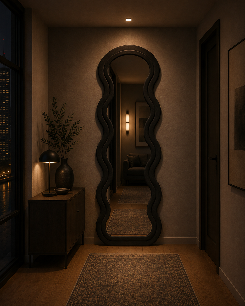 Body Wave Floor Mirror
