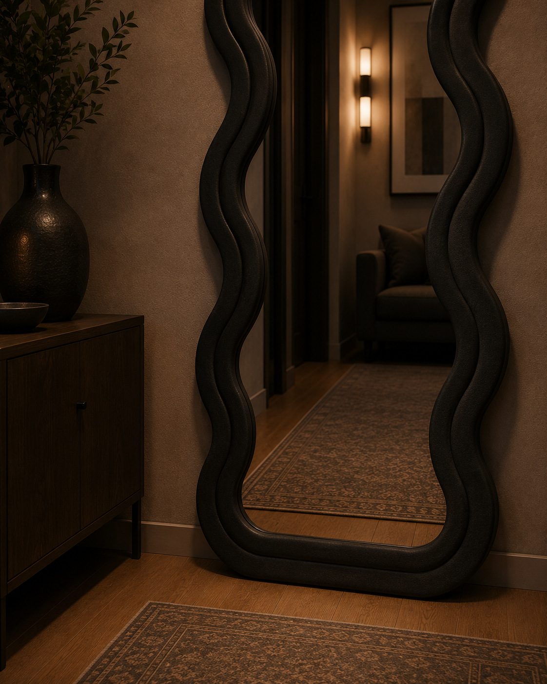Body Wave Floor Mirror