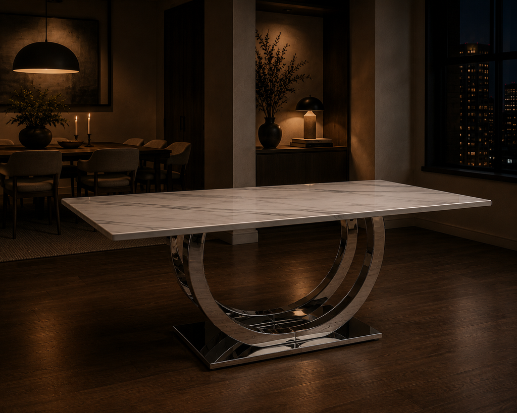 Labyrinth Marble Dining Table