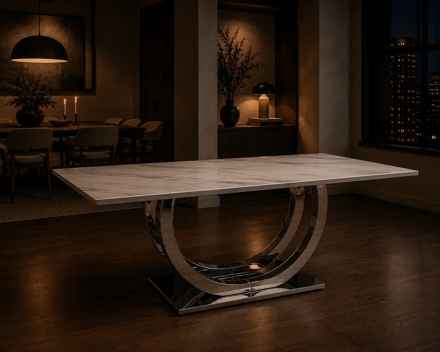 Labyrinth Marble Dining Table